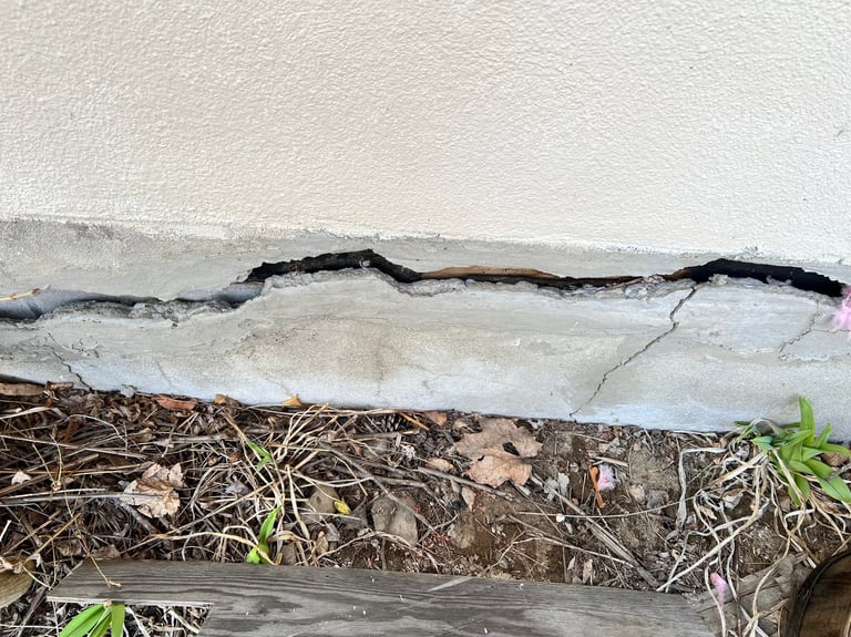 Foundation crack repair and wall stabilization